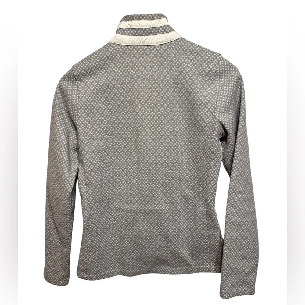 Killtec Women’s Fleece ski Jacket w/ standup collar grey & white Size 4 - Picture 8 of 8